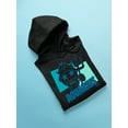 thumbnail image 3 of Aquarius Emoji Vibes - Trident Design Men's Hoodie, 3 of 4
