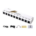 thumbnail image 1 of Yinanstore Guitar Pedal Power Supply for 9V/12V/18V Effect Pedals 10 Isolated Output for Electric Guitars Acoustic Guitars Performances White, 1 of 8