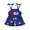 Blue, variant on BemeyourBBs Toddler Baby Girl 4th of July Overalls Romper Fourth of July Outfit Baby Girls Memorial Day Independent Day Clothes Summer Patriot USA Star Strap Tie Shoulder Ruffled Shorts Jumpsuit