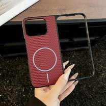 Allytechgroup Magnetic Case for Google Pixel 10 Pro Fold, Compatible with Mag-safe Slim Hard PC PU Leather Phone Shell Shcokproof Ptotective Back Cover for Google Pixel 10 Pro Fold, Red