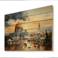 thumbnail image 2 of Designart "Dome Of Islam Art wall art I" Islamic Print on Natural Pine Wood, 2 of 5