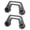 Black, variant on BOKYAN Pair A Pillar Windshield Light Mounting Bracket Replacement for Jeep Wrangler JL JLU 2018-2022 & Gladiator JT 2020-2022 Premium Red Exterior Auto Accessory