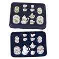 thumbnail image 3 of Lubelski 15Pcs 1/12 Dollhouse Mini Ceramic Tea Set Dishes Tableware Accessories Model Toy, 3 of 7