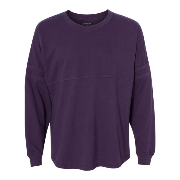 Boxercraft Jersey Pom Pom Long Sleeve T-Shirt, XS, Purple
