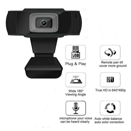 [Big Clear!]Rotatable 2.0 HD Webcam 480P 720P 1080P USB Camera Rotatable Video Recording Web Camera With Microphone For PC Laptop Desktop Video