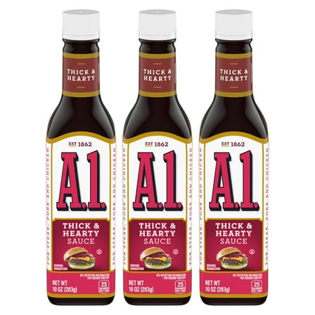 A.1. Thick & Hearty Steak Sauce, 10 oz Bottle (3-Pack)