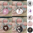 thumbnail image 2 of LLavero de bailarina con nombre personalizado, llavero de zapatos de baile de niña de Ballet, personalización privada, 2 of 4