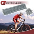 thumbnail image 2 of 72 Set 14G Radios de Bicicleta 240mm Radios de Rueda de Bicicleta Acero al Carbono Galvanizado Tono Plateado, 2 of 7
