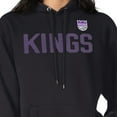 thumbnail image 3 of Women's G-III 4Her by Carl Banks  Black Sacramento Kings Dot Print Pullover Hoodie, 3 of 3