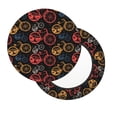 thumbnail image 2 of Sikiie Compass And Mountains In Bicycle Wheels1 for Round Bar Chair Cushion Cover, Dustproof and Non-slip Stool Protector for Kitchen Bar Restaurant Chairs-14 inch, 2 of 7