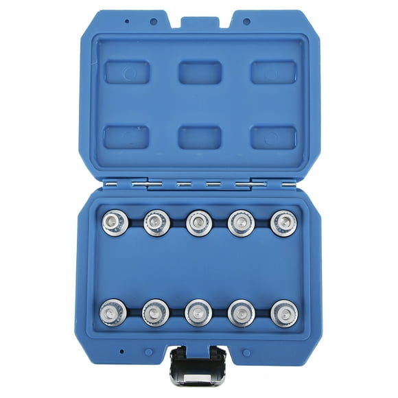 Anti Theft Wheel Nut Removal Set10Pcs Wheel Locking Lug Wheel Nut Socket Set Wheel Locking Lug Nut Key Set Dependable Performance