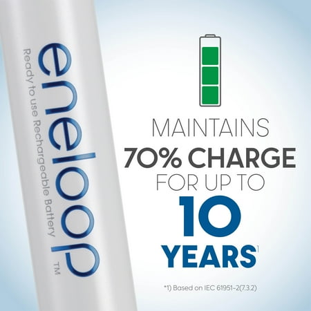 Panasonic - eneloop Rechargeable AA Batteries (8-Pack)