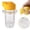 Yellow, variant on Manual Citrus Juicer with Silicone Structure, Multi-Purpose Hand Press Lemon and Orange Squeezer for Household and Light Commercial Use-Orange