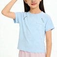 thumbnail image 3 of Hrsba Kids Boys and Girls Summer T Shirt Crew Neck Short Sleeve Mesh Active Fabric Casual Tee Shirt Lightweight Breathable Sports Top for Everyday Wear, 3 of 6