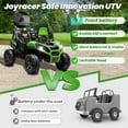 thumbnail image 4 of Joyracer 4WD 24V Ride on Toys Car w/ 2 XL Seater Remote Control, Electric UTV w/ 4*200W Motor, Power Car Wheels, LED Lights, Spring Suspension, 3 Speeds, Bluetooth Music, Green, 4 of 10