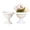 02#White[10.2"], variant on Fmxomd Plastic Outdoor Urn, Tall Pedestal Plastic Planter Pot, 6.4" Flower Pot for Garden Front Porch Door Decor, White (Pack of 2)