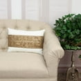 thumbnail image 2 of Parkland Collection Misty 14x20" Cotton Lumbar Throw Pillow in Off White/Bronze, 2 of 6