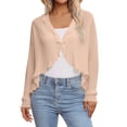 thumbnail image 2 of Cardigans for Women Cover up Swimsuits Summer Long Sleeve Fashion Sheer Chiffon Cardigan Thin Shawl Top Coat, 2 of 7