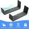 thumbnail image 4 of 1Pair Hot Surfboard SUP Mount Rack,Kayak Boat Wall Rack Black, 4 of 8