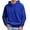Solid Color, variant on Luvior Men's Fall Winter Casual Solid Color Hooded Sweater, No Pocket Long Sleeve Pullover Top, Minimalist Warm Sweatshirt