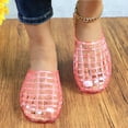 thumbnail image 3 of COM STAR Women Jelly Sandals Lightweight Mesh Flat Summer Slip-On Beach Sandal for Casual Wear Vacation and Daily Outings, 3 of 6