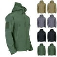 thumbnail image 2 of Chaqueta táctica impermeable de invierno para hombre, estilo militar, de capa suave, 2 of 5