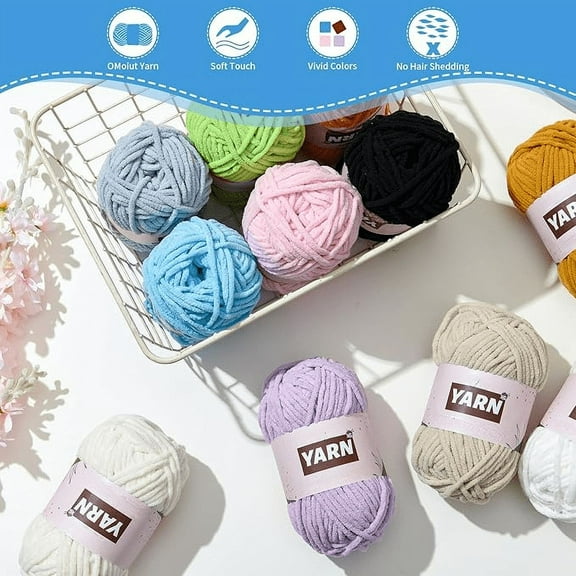 BZIPZ Super Saver Blanket Yarn for Amigurumi Projects Yarn in Bulk Great for Knitting,Crocheting,and Crafts