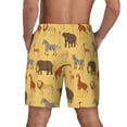thumbnail image 4 of Uemuo Cute Animals Pattern Mens Swim Trunks Quick Dry Board Shorts with Mesh Lining, Stretch Beach Shorts Quick Dry No-Chafing Board Shorts-Medium, 4 of 9