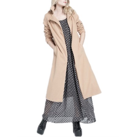 - Winter Women Fashion Long Cardigan Coat Woolen Outerwear