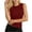 Wine, variant on snilers Womens Tank Tops High Neck Sleeveless Ribbed Tank Casual Basic Thick Strap Slim Fitted Racerback Shirts XXL