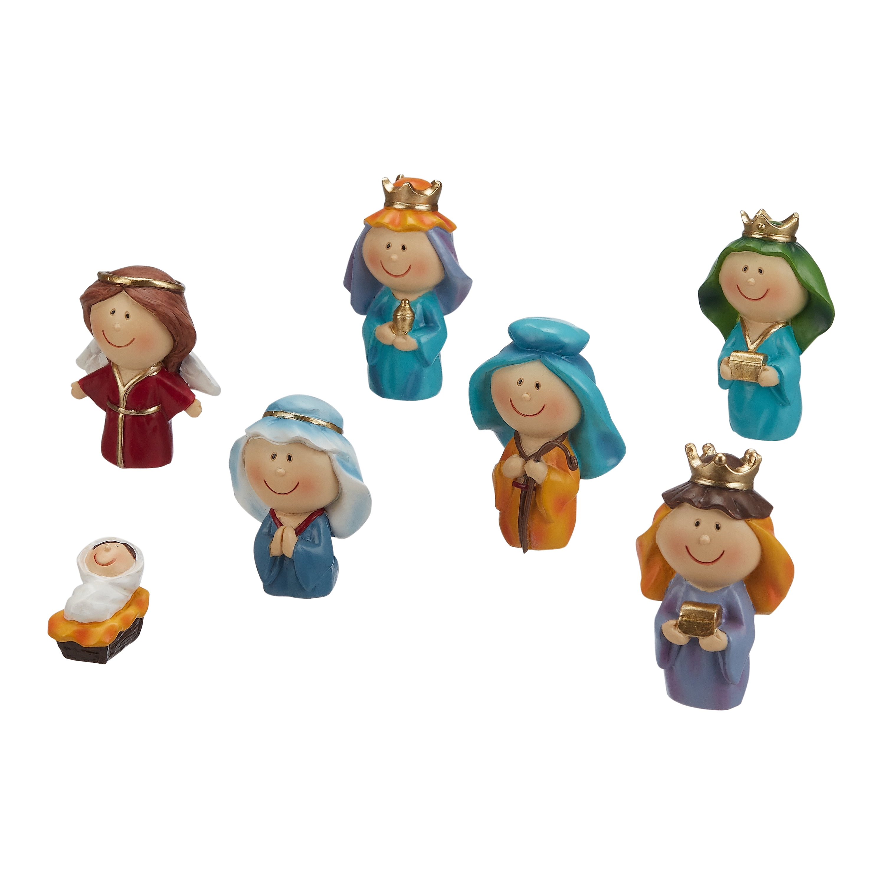 Holiday Time Christmas Youth Nativity Set, 6.1 inch