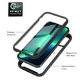 thumbnail image 4 of Dteck Case for iPhone 14 Pro Max 6.7 inch (2022 Release), Dual Layer Rugged Clear Bumper Case with Built-in Screen Protector,Black, 4 of 6