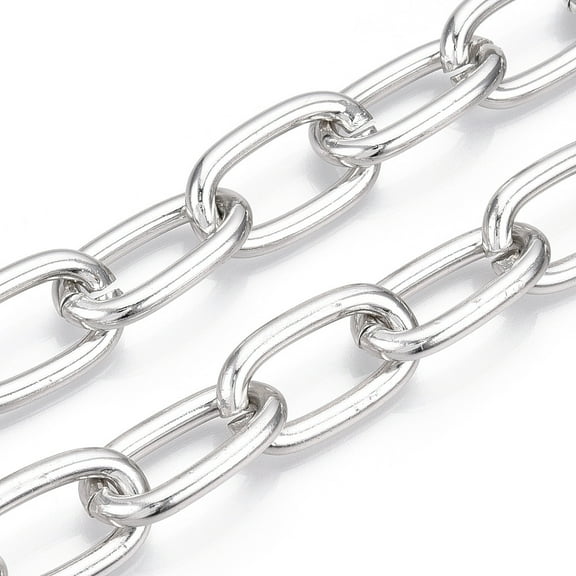 5ms Aluminum Cable Chain Oval Link Chains Unwelded 27.5x15.5x4mm