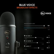 Blue Yeti USB Microphone for PC, Mac, Gaming, Recording, Streaming, Podcasting, Plug and Play, Blackout