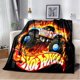 thumbnail image 1 of Monster Jam Grave Digger Truck Hot Wheels manta de sofá ligera y cálida, manta de aislamiento, cama, oficina, coche, manta de rodilla, 1 of 4