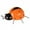 Orange, variant on SDJMa Metal Ladybug Garden Decorations ,Garden Beetle Art Outdoor Garden Backyard Decoration 3.9*3.9 Inches