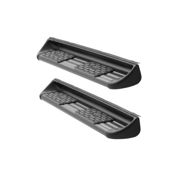LUVERNE 281443-581444 Black Stainless Steel Side Entry Steps Truck Running Boards, Select Chevrolet Silverado, GMC Sierra 1500, 2500, 3500 HD Extended Cab