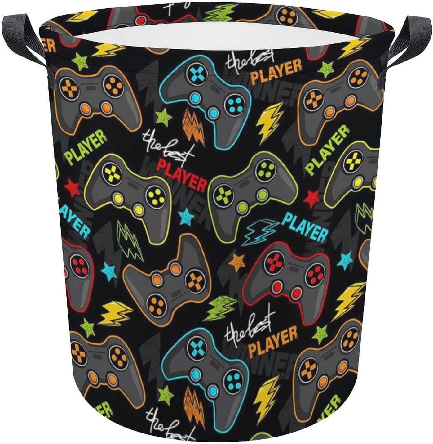 Game-Themed Laundry Basket for Boys - Collapsible Laundry Hamper & Toy ...