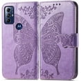 thumbnail image 2 of Designed for Moto G Play 2023 Case Wallet,Women Flip Protective Cover with Credit Card Holders Butterfly Embossed PU Leather Stand Wrist Strap Phone Case for Motorola Moto G Play 2023 (Lavender), 2 of 14