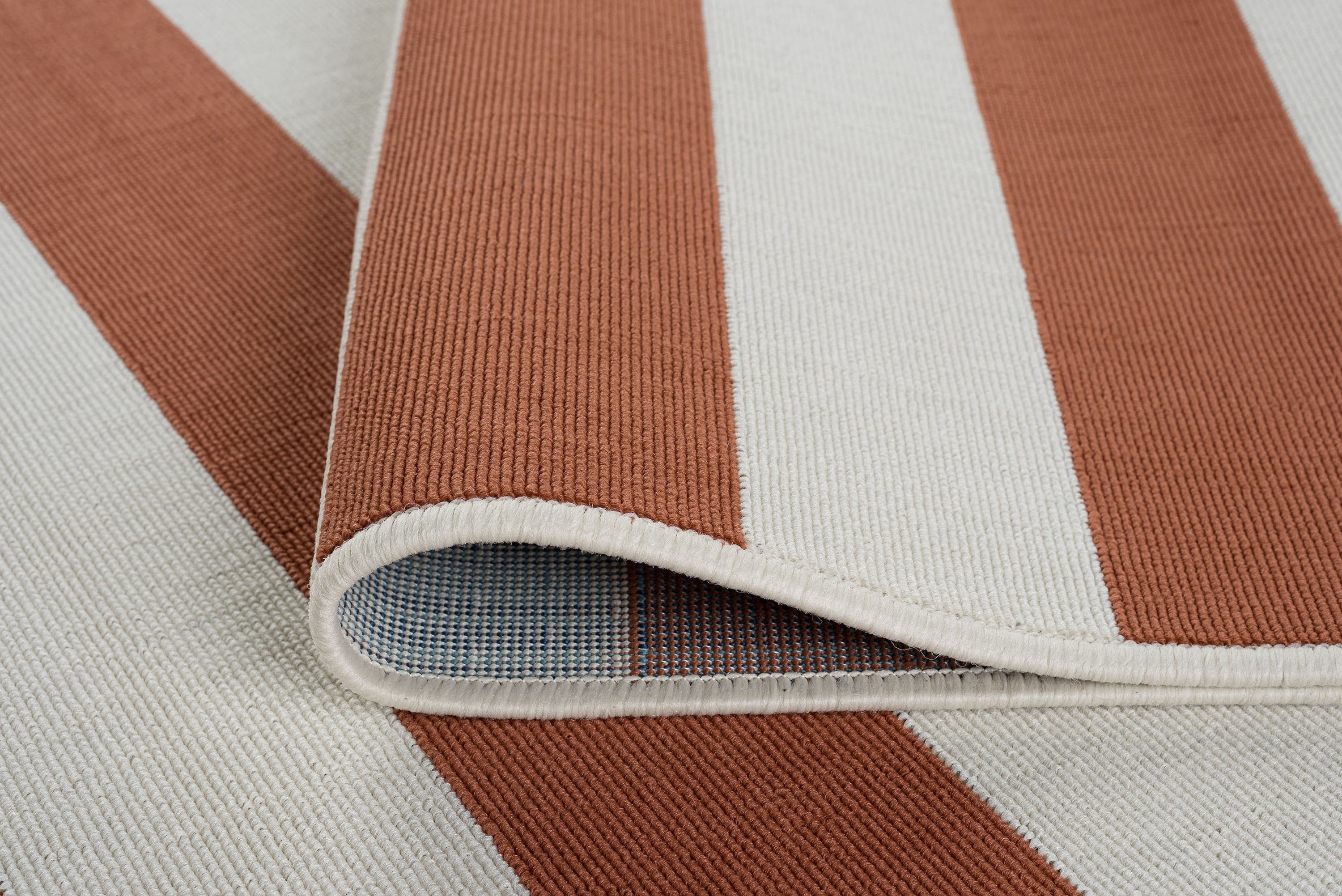 5x8 Water Resistant, Indoor Outdoor Rugs for Patios, Front Door Entry, Entryway, Deck, Porch, Balcony | Outside Area Rug for Patio | Terra, Stripe | Size: 5'3'' x 7'3''