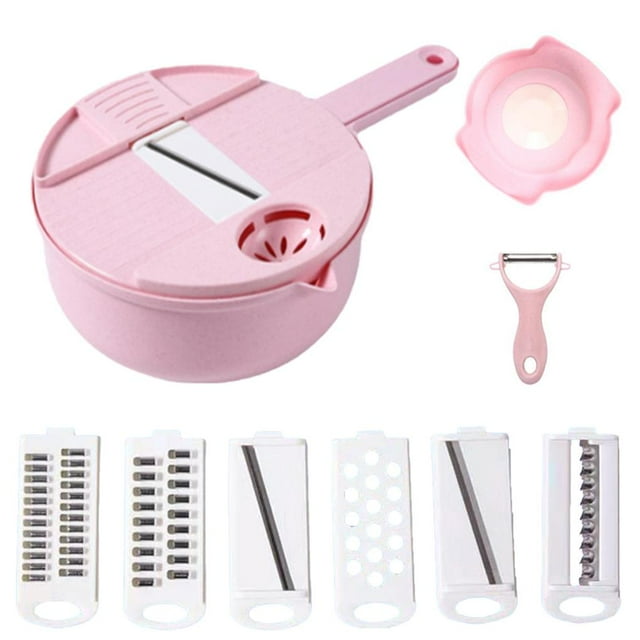 braveheart Multifunctional Vegetable With Drain Basket Potato Chip Slicer Grater Shredder Kitchen Tools