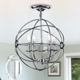 thumbnail image 3 of Shindanlang Chrome-finish Metal 16-inch Chandelier, 3 of 4