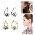 thumbnail image 6 of Irregular Shaped Earrings for Women High End Fashion Jewelry Acupressure Therapy Energy Balancing Wellness Accessory, 6 of 9