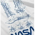 thumbnail image 5 of NASA Vintage Worm Logo Space Shuttle Romper Boys or Girls Infant Baby Brisco Brands 6M, 5 of 7