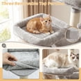 thumbnail image 6 of FOOWIN 70.8" Large Cat Tree, Multi-Level Cat Tower with Sisal Scratching Posts, Cat Activity Center Cat Play House, Gray, 6 of 9