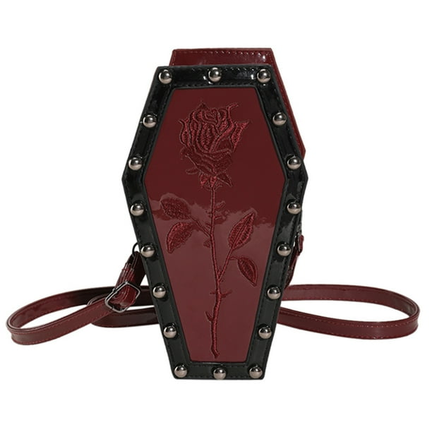 Bolso Bandolera Informal Con Araña Cruzado Gótico para Ataúd Correa Dibujos Animados Mujer Ajustable Halloween
