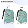 thumbnail image 4 of Daiia World Travel1 Vintage Canvas Backpack for Men and Women ,Hiking Backpack,Travel Laptop Bag for School,Large Capacity Backpack, 4 of 8