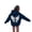 Navy, variant on Girls Kids Graphic Zip Hoodie Sweatshirt for Casual Wear Comfort Knit Apparel for Girls Hoodie with Playful Print Size 4-5 Years