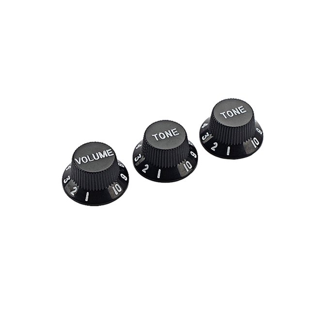 Soidarity 3 Pieces Guitar Knobs Small Spare Volume Control Fitting Fittings Replacing Parts Music Tone Caps Part Knob Guitars Instrument Type3 NO3
