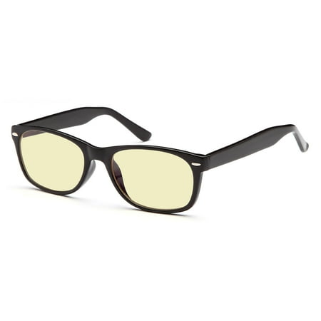 Video Gaming Glasses GAMMA RAY 801 Classic Computer Reading Glasses Reduces Eyestrain and Glare from Harmful Blue Light UV400 Monitors and Screens ()